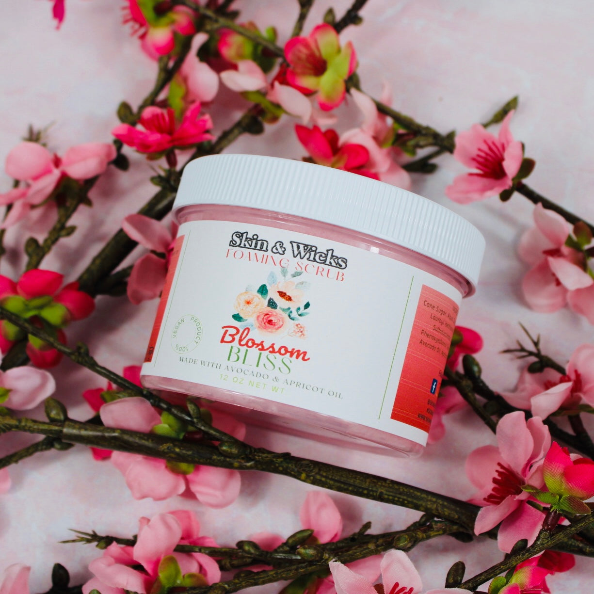 Blossom Bliss Foaming Organic Scrub