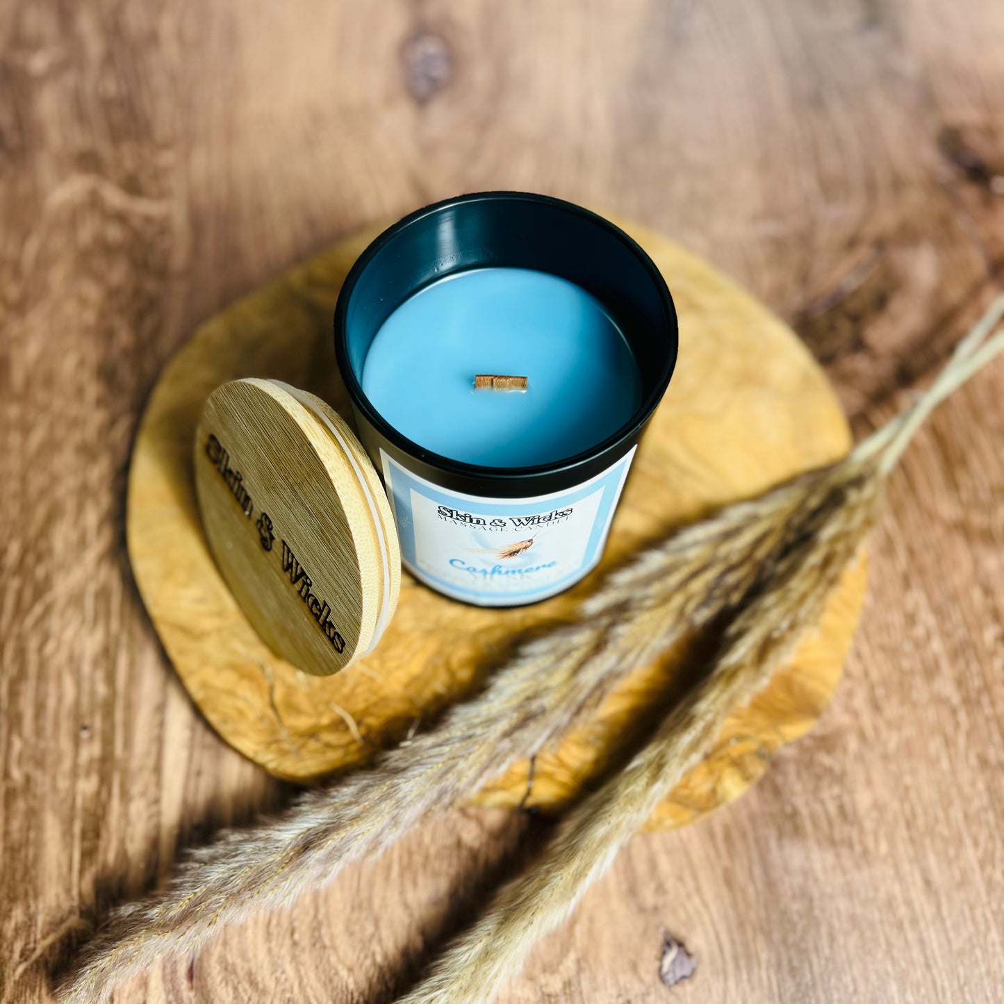 Cashmere Musk Wooden Wick Candle