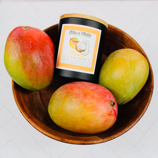 16oz Mango & Coconut Wooden Wick Candle