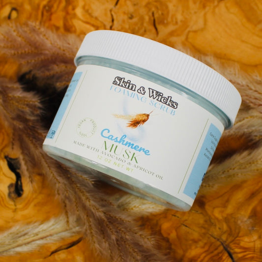 Cashmere Musk Foaming Organic Body Scrub