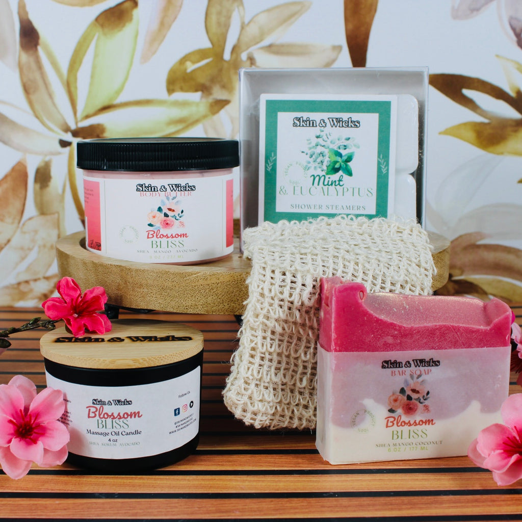 Blossom Bliss Self-Care Gift Set – A Cozy & Comforting Indulgence