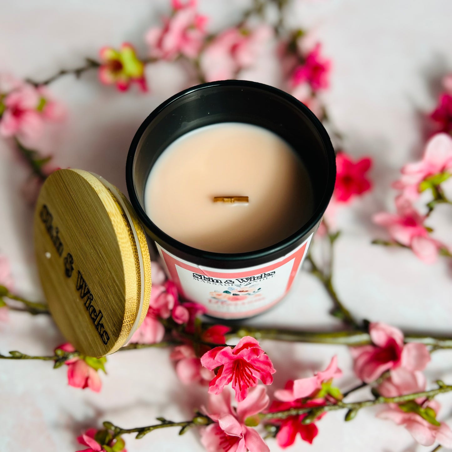 Blossom Bliss Wooden Wick Candle