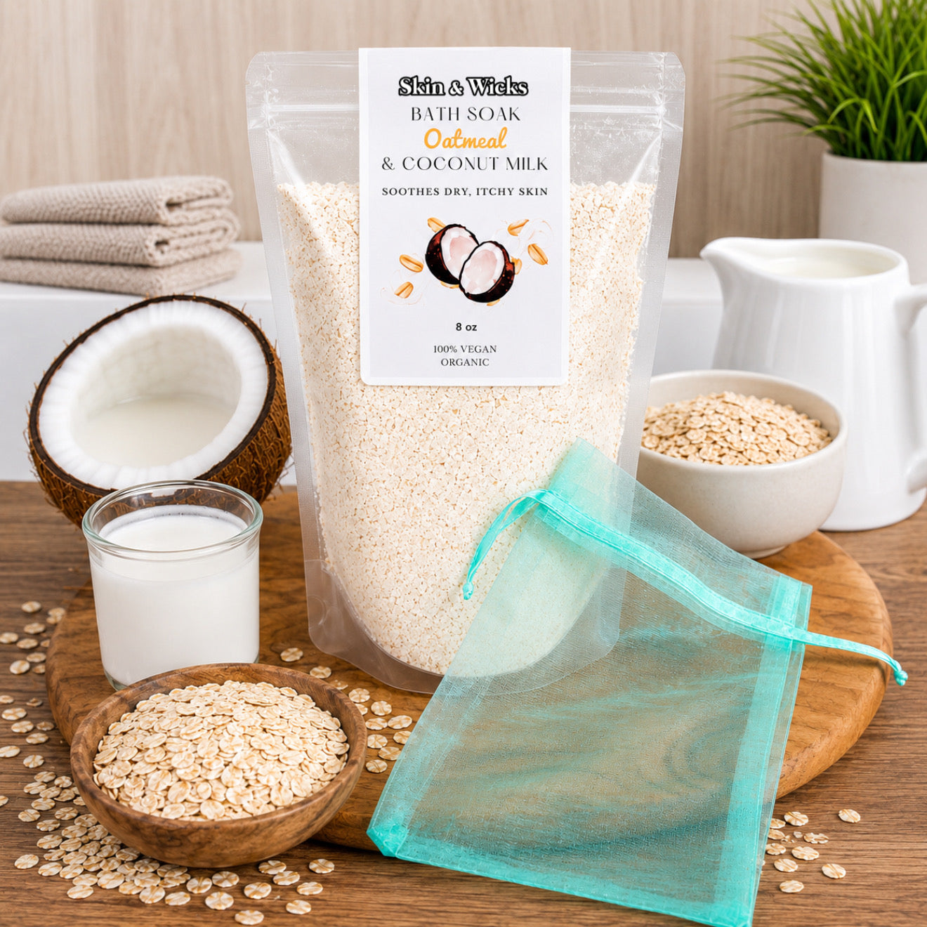 Oatmeal & Coconut Milk Organic Bath Soak