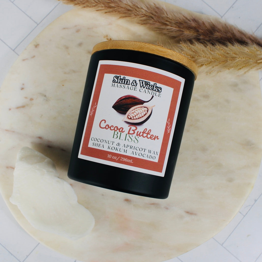 Cocoa Butter Bliss Wood Wooden Wick Candle