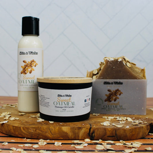 Sweet Oatmeal Organic Hand Lotion Set