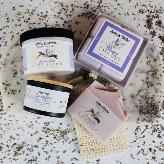 Lavender & Driftwood Self-Care Gift Set – A Soothing, Earthy Escape