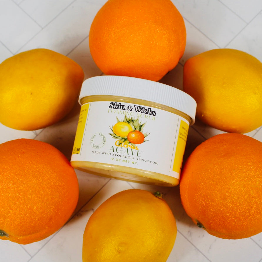 Citrus Agave Foaming Organic Body Scrub