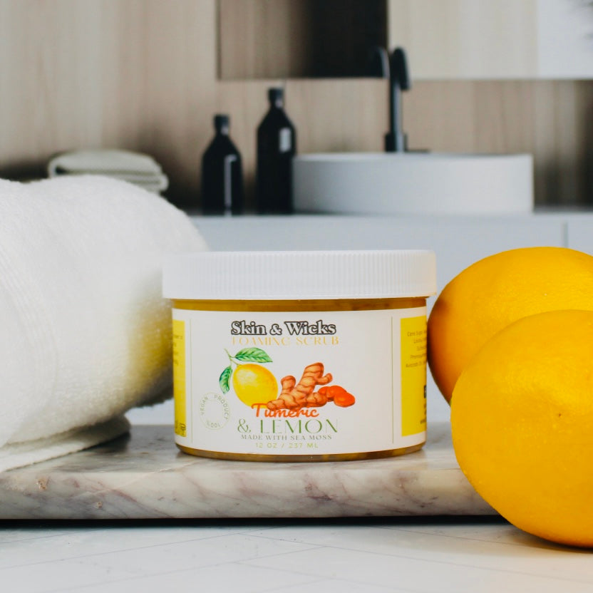 Turmeric & Lemon Foaming Organic Body Scrub