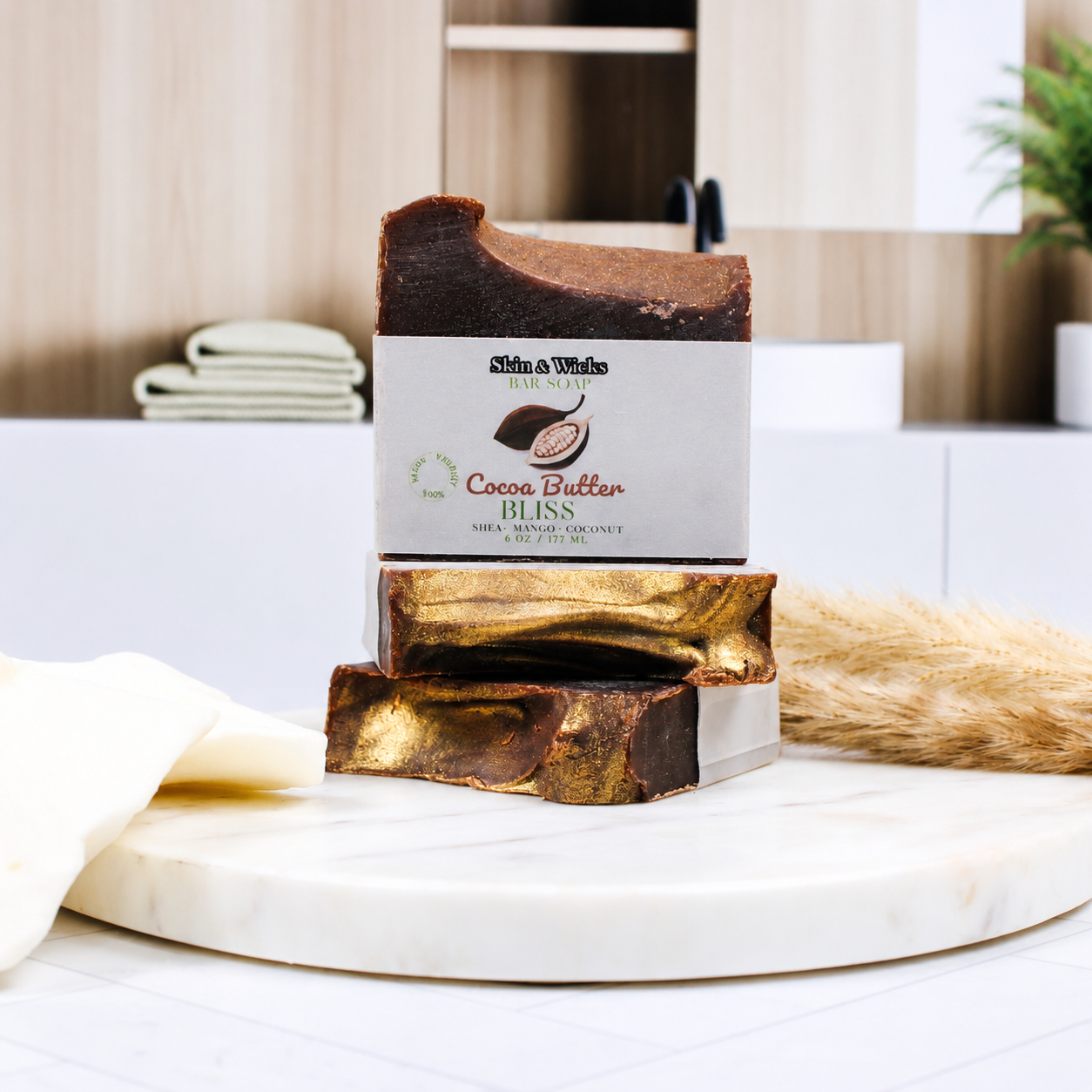 Cocoa Butter Bliss Organic Bar Soap