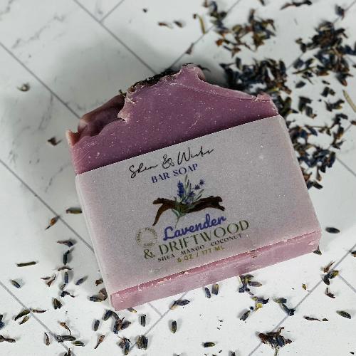 6oz Lavender and Driftwood Organic Bar Soap