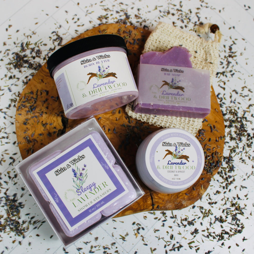 Lavender and Driftwood Organic Body Butter Gift Set